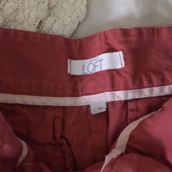 LOFT salmon shorts - Picture 2 of 3